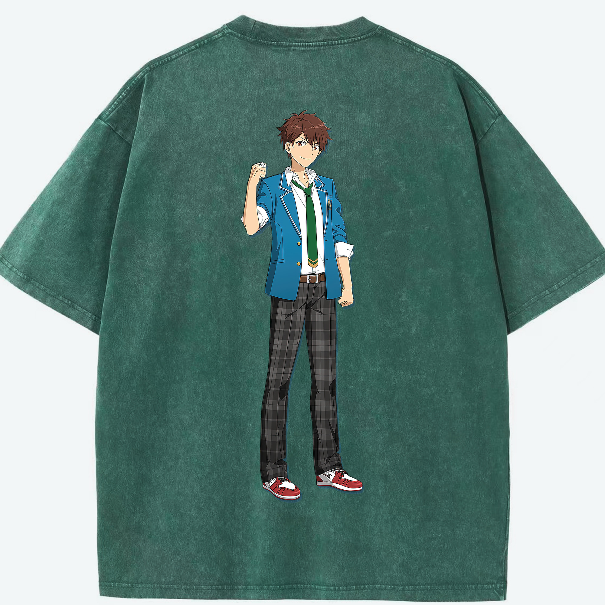（画像用） あんさんぶるスターズ! Ensemble Stars 綿100% ヴィンテージ風 半袖Tシャツ（背面プリント）